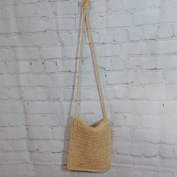 HandMade Wicker‎ Body Bag Purse - Picture 4 of 9